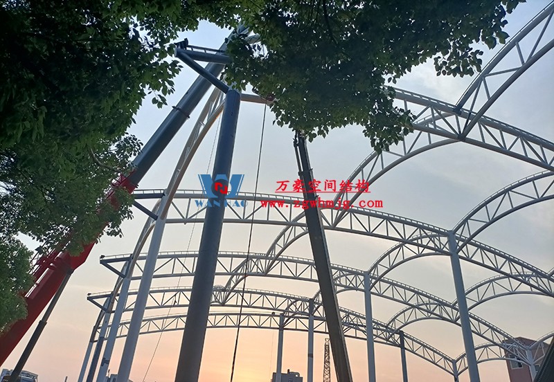 國網江西省電力有限公司培訓中心實訓基地改造膜結構項目最新施工進度