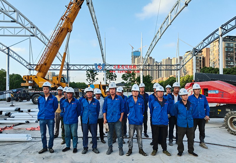 溫州惠民路西側(cè)綠地球場鋼膜結(jié)構(gòu)工程完工 溫州惠民路西側(cè)綠地球場鋼膜結(jié)構(gòu)工程完工