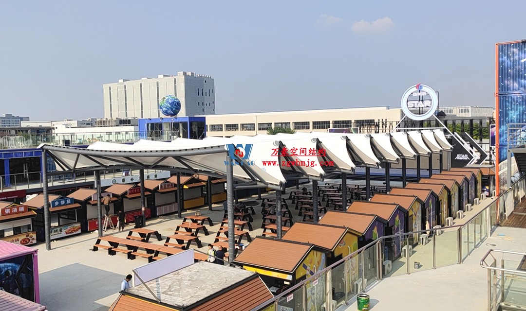 有骨骼、有皮膚的PTFE膜結構建筑