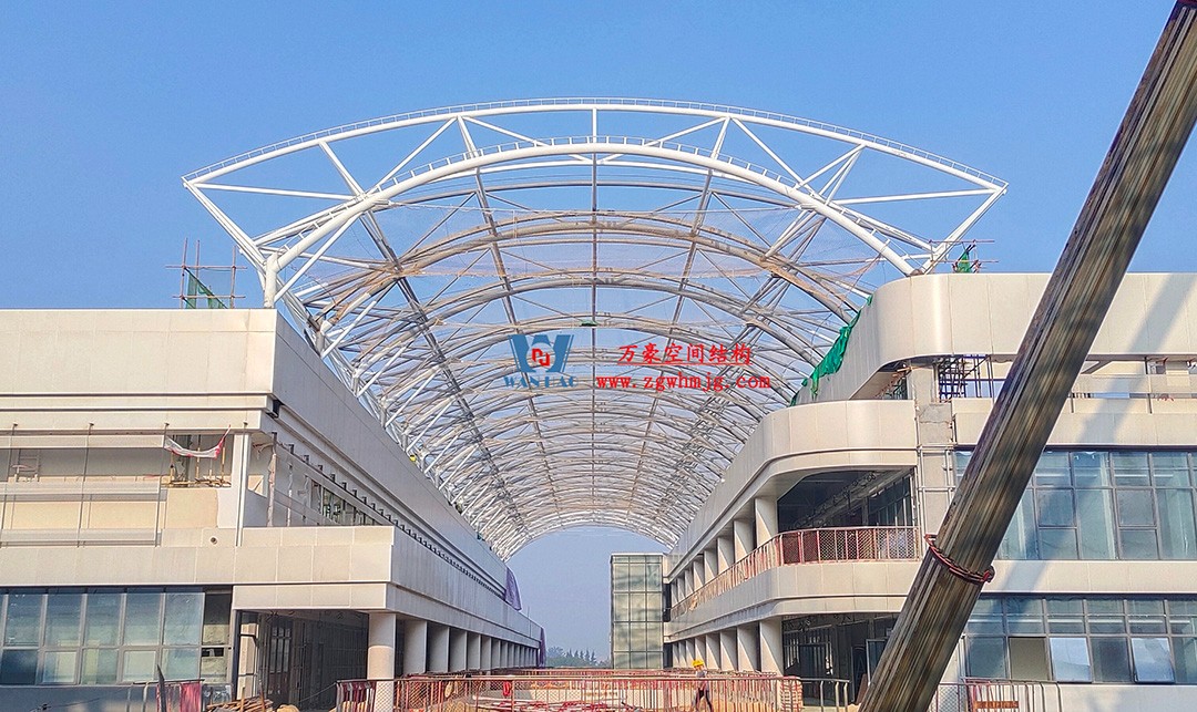 工程進度全速推進，PTFE膜材張拉在即！