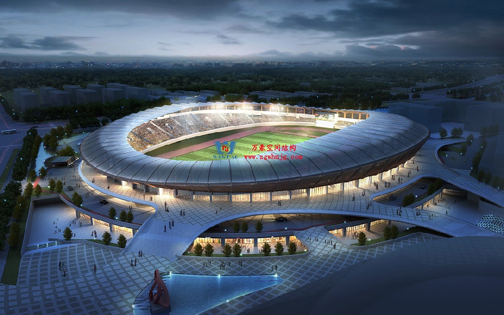 案例賞析|柔曲多變的PTFE膜結構體育場館