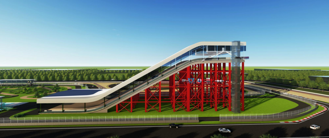 馭風逐沙,織就賽道美學——比亞迪紹興嵊州賽車場干拔沙坡觀景平臺鋼膜結(jié)構(gòu) 馭風逐沙,織就賽道美學——比亞迪紹興嵊州賽車場干拔沙坡觀景平臺鋼膜結(jié)構(gòu)