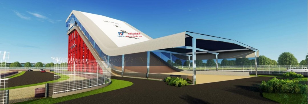 馭風逐沙,織就賽道美學——比亞迪紹興嵊州賽車場干拔沙坡觀景平臺鋼膜結(jié)構(gòu) 馭風逐沙,織就賽道美學——比亞迪紹興嵊州賽車場干拔沙坡觀景平臺鋼膜結(jié)構(gòu)