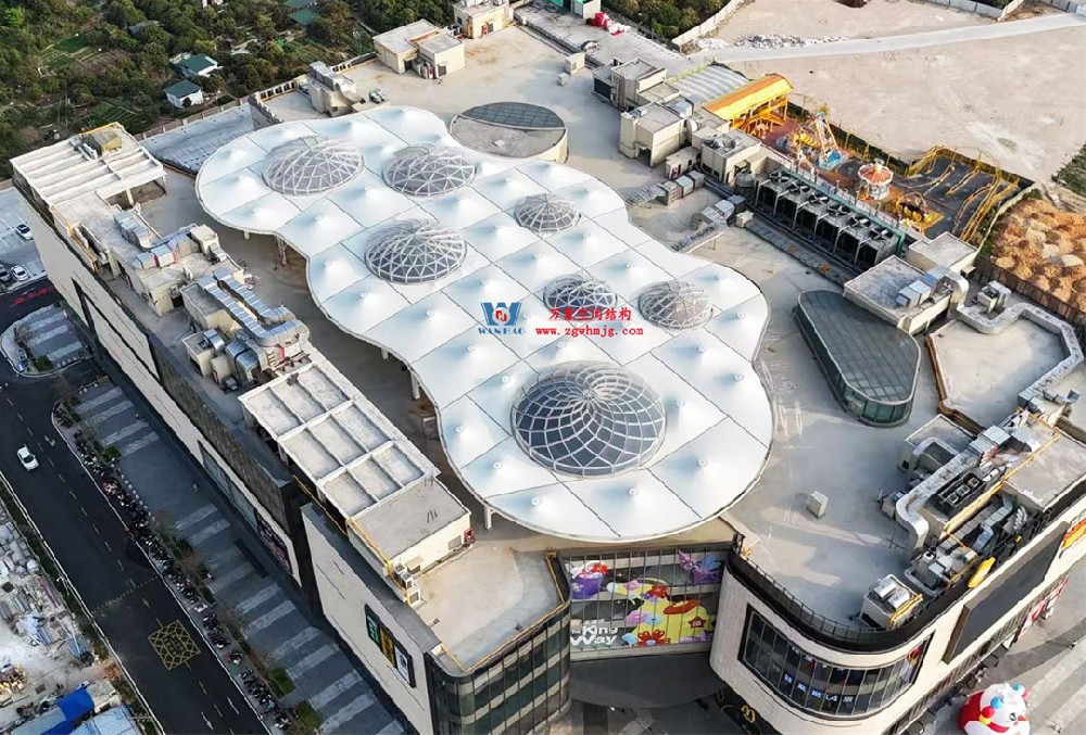 探索膜結構在商業街區穹頂的神奇應用