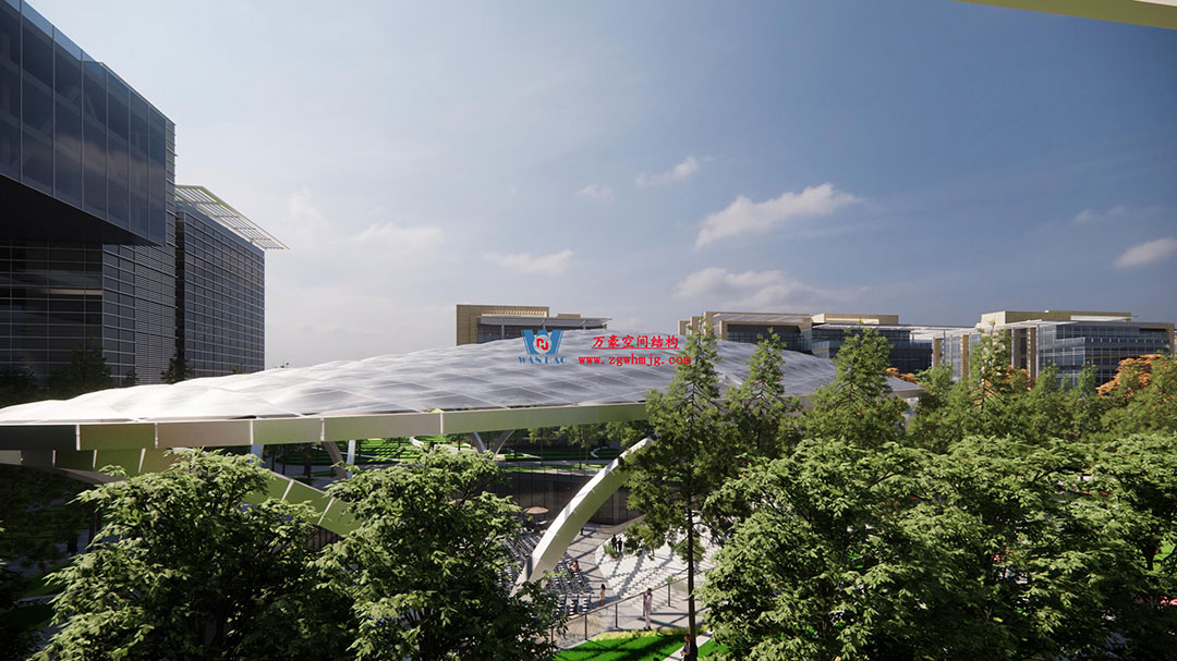 ETFE氣枕膜與雙曲面空間網殼結構結合是什么樣？一起來一睹真容