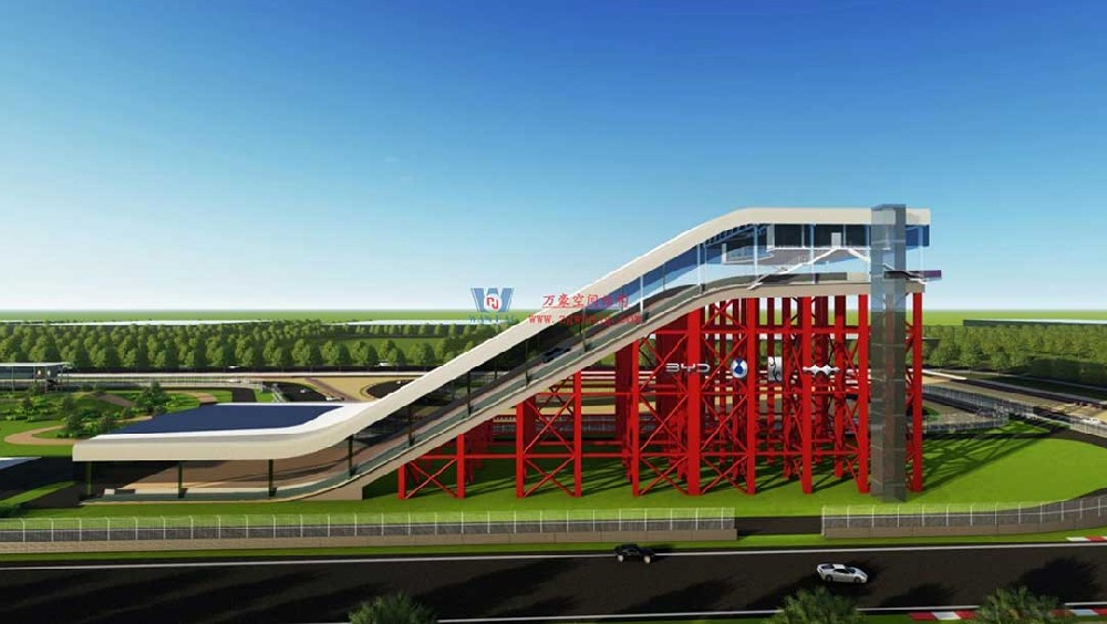 比亞迪賽車場驚現(xiàn)“風(fēng)之翼”！又一座PTFE膜結(jié)構(gòu)干拔沙坡頂棚拔地而起