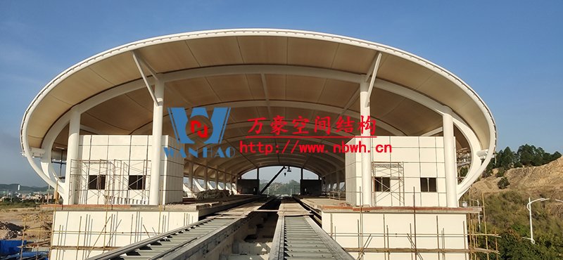 清遠磁懸浮項目蓮湖車站鋼-膜結(jié)構(gòu)工程
